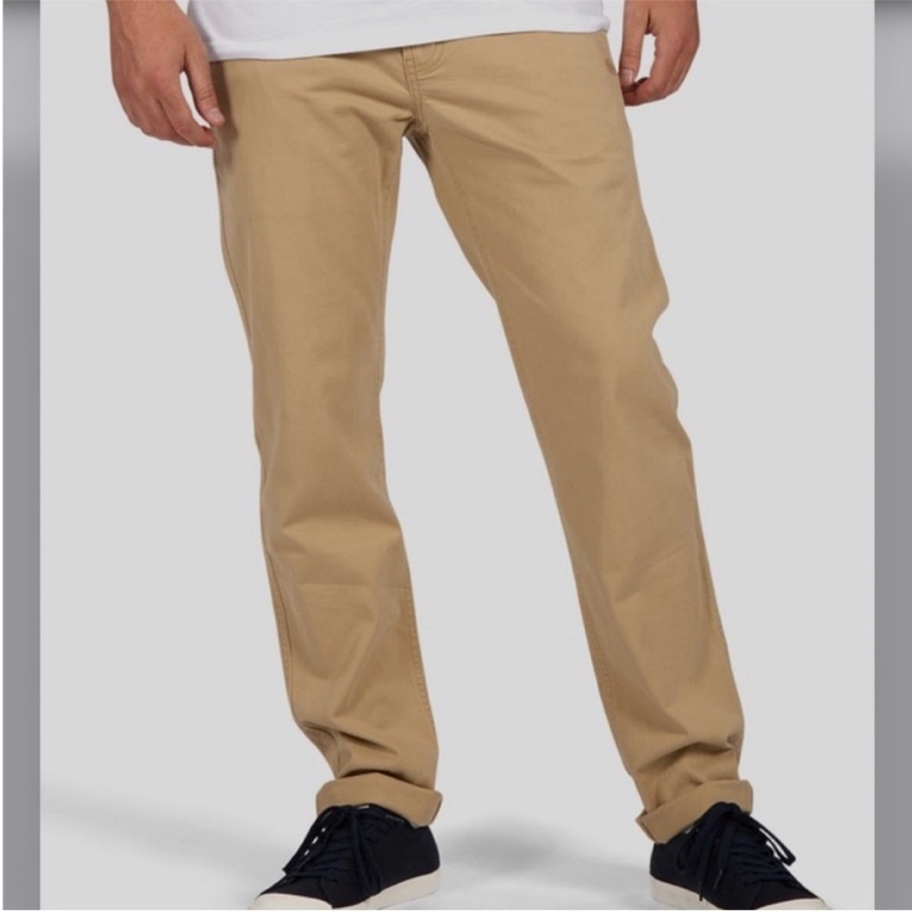 Element 32 Pants Howland Classic Work Chino Trousers in Khaki Skateboarding NWT